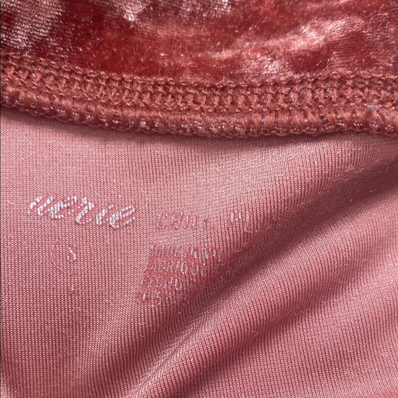 Aerie Velvet Leggings Pink midrise full length pants - Picture 2 of 5